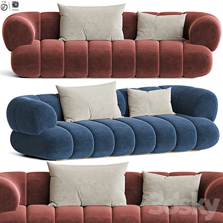Intermede Sofa Roche Bobois 3D Model Free Download Intermede Sofa Roche Bobois 3D Model Free Download