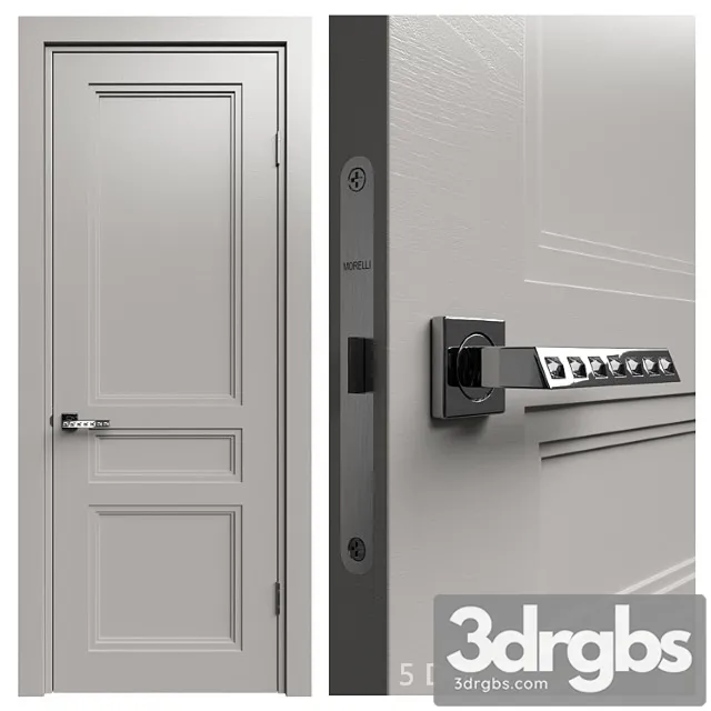 Internal door academy medea 5 doors  3D Model Download