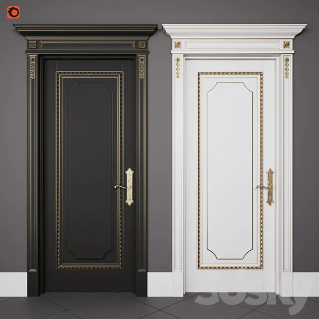 Interroom door 3D Model