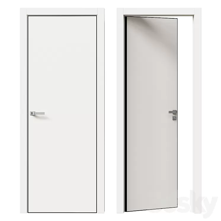 Interroom door ProfilDoors Series E model 1E 3D Model Free Download