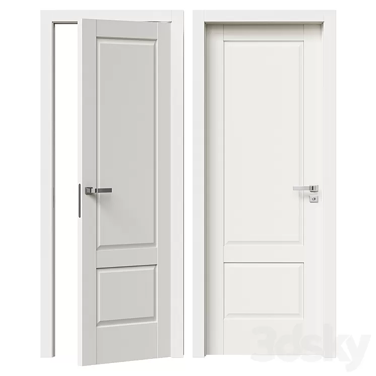 Interroom door ProfilDoors Series U model 105U 3D Model Free Download