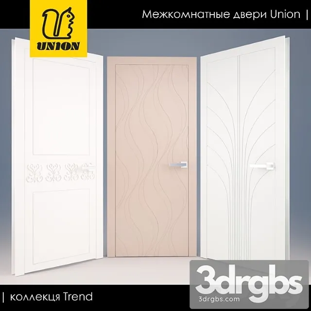 Interroom Doors Union 3D Model Download