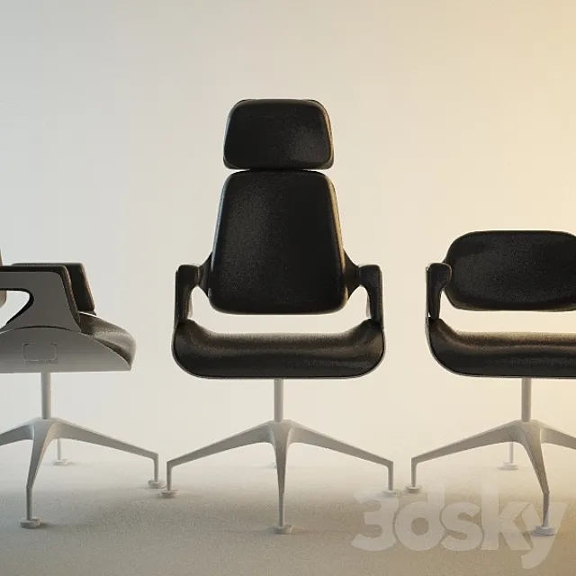 interstuhl Silver bezoekersstoelen 3D Model