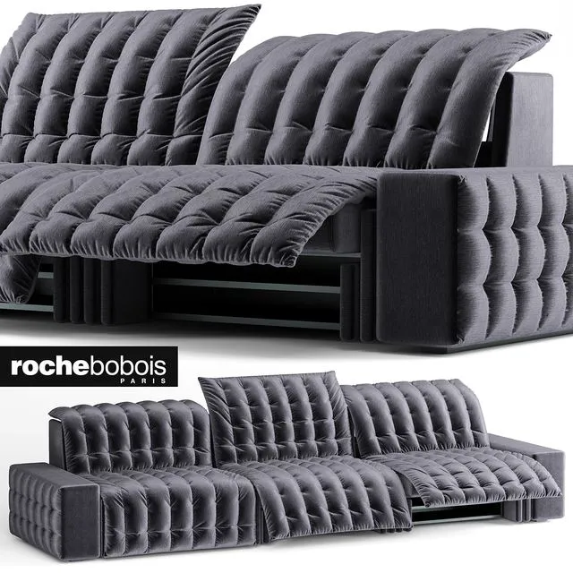 INTERVIEW LARGE sofa 3-SEAT SOFA Roche Bobois 3D Model INTERVIEW LARGE sofa 3-SEAT SOFA Roche Bobois 3D Model