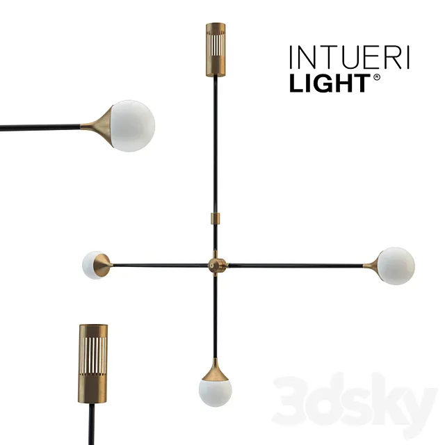Intueri light SI-3 chandelier 3D Model Intueri light SI-3 chandelier 3D Model
