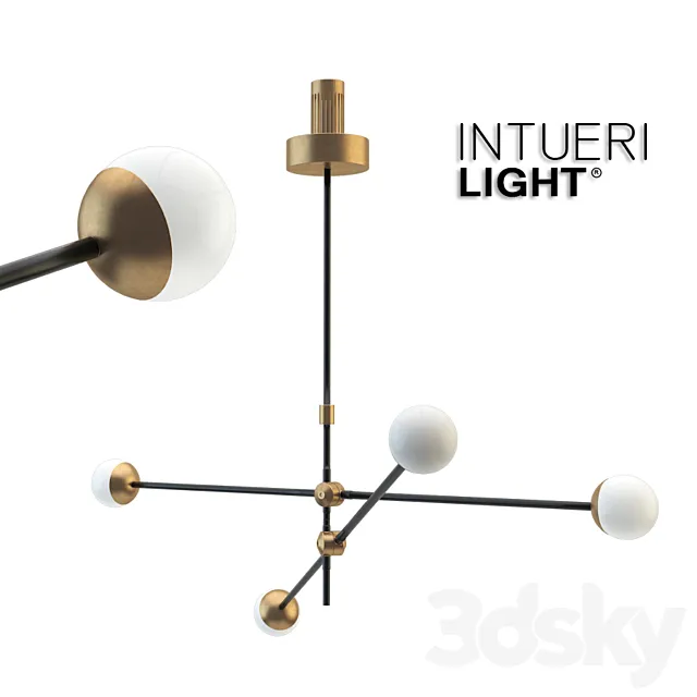 Intueri light SI-4 chandelier 3D Model Intueri light SI-4 chandelier 3D Model
