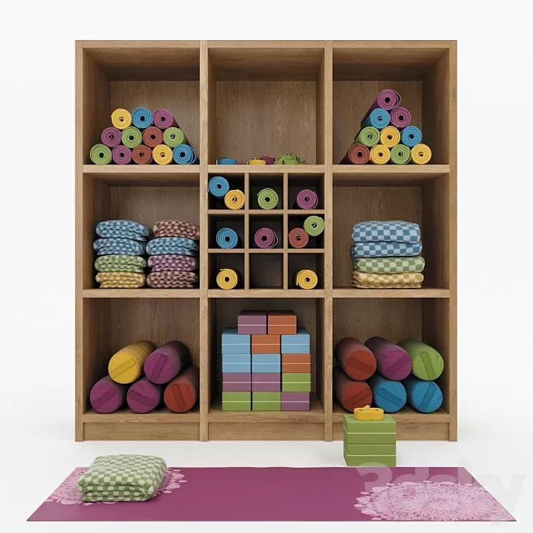Inventory for the yoga room 3D Model
