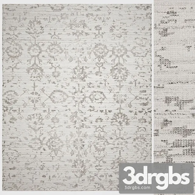 Inwood hand-knotted rug 3D Model Download