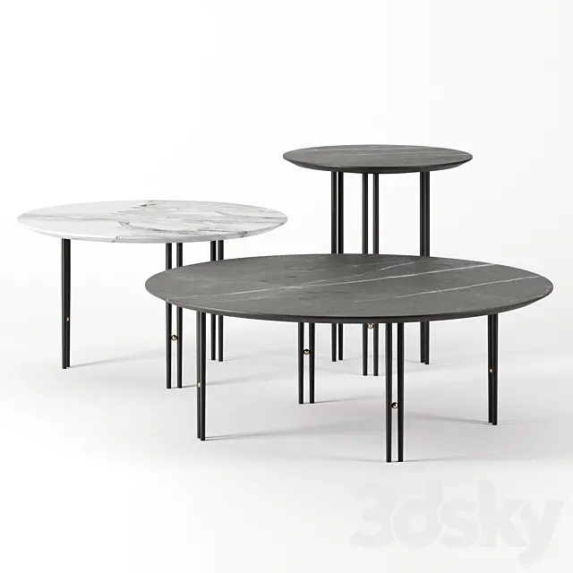 IOI Coffee Tables by Gubi 3D Model