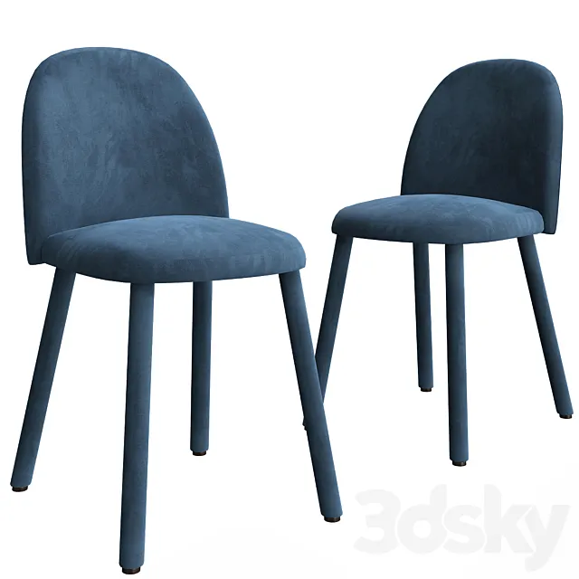 IOLA Miniforms Chair 3D Model IOLA Miniforms Chair 3D Model