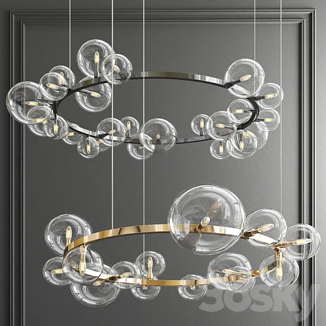 Iona Round Chandelier 3D Model