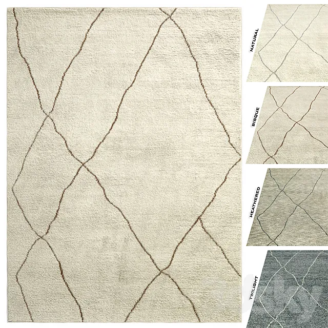 Iona Rug RH 3D Model Iona Rug RH 3D Model