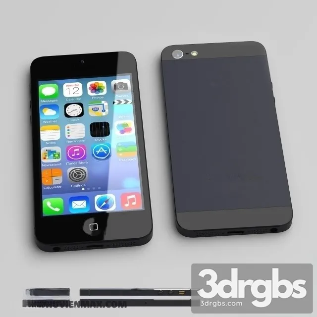 Iphone 5 Black 3D Model Download