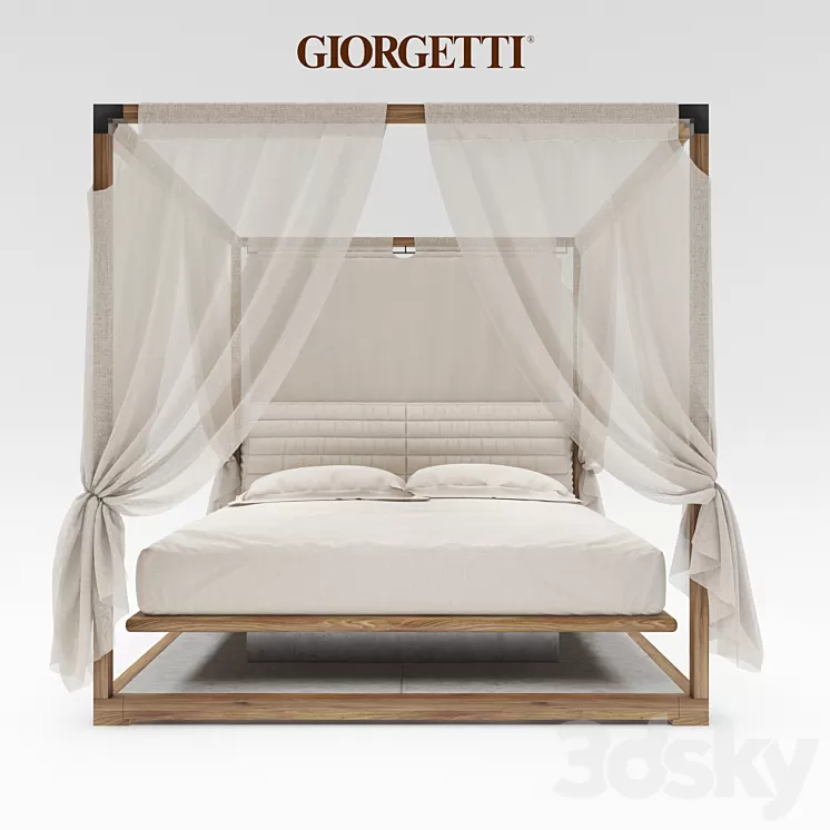 Ira Canopy bed by Giorgetti 3D Model