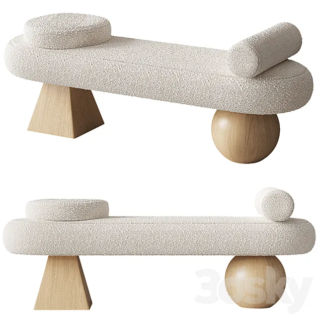 Irelia bench by Orren Ellis 3D Model Irelia bench by Orren Ellis 3D Model