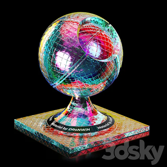 iridescent glass 3D Model