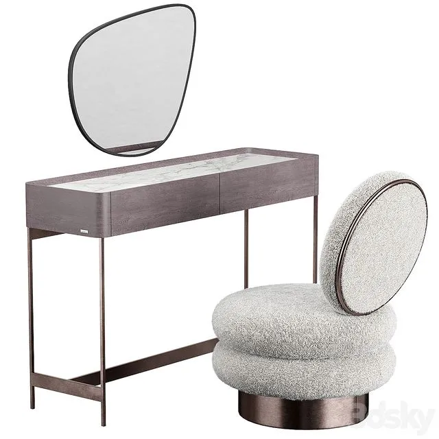 IRIS dressing table Moly Armchair 3D Model