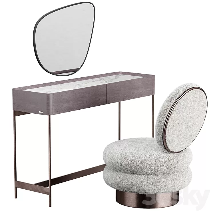 IRIS dressing table Moly Armchair 3D Model