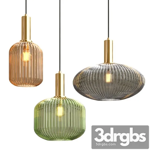 Iris pendant light 3D Model Download