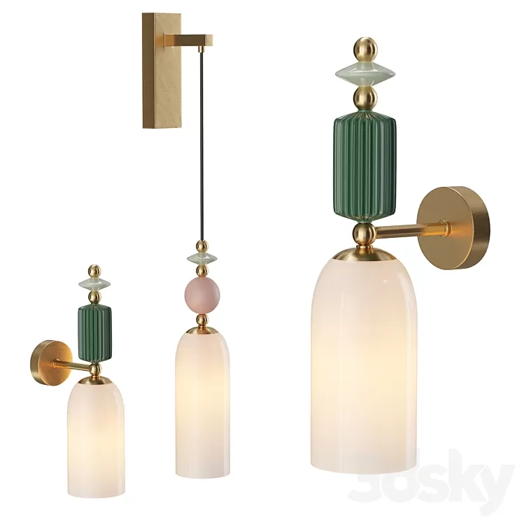 Iris wall lamp candy 3D Model Iris wall lamp candy 3D Model