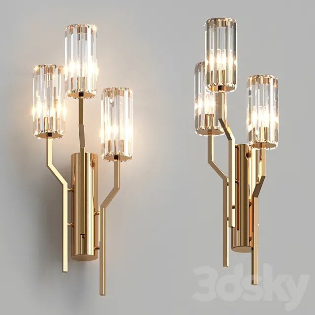 Irlin Trio Wall lamp 3D Model Irlin Trio Wall lamp 3D Model
