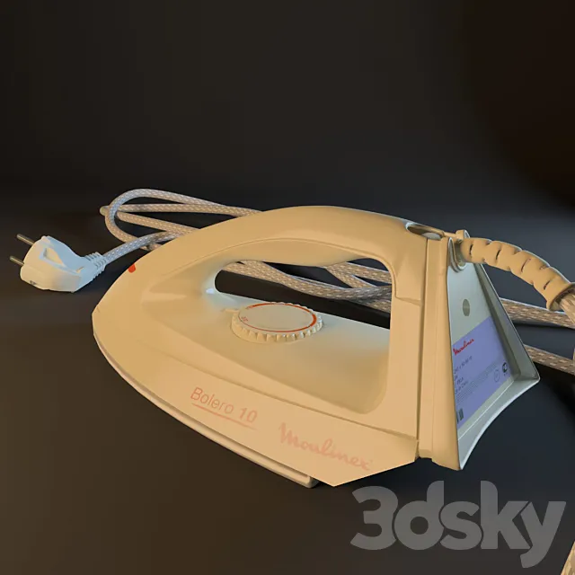 iron moulinex bolero 10 3DModel