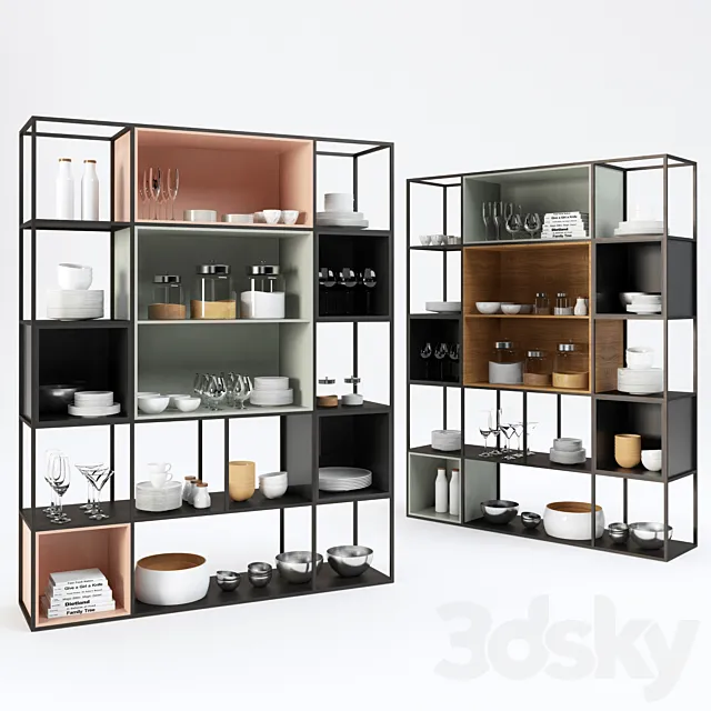 Iron shelf for kitchen 2 3D Model