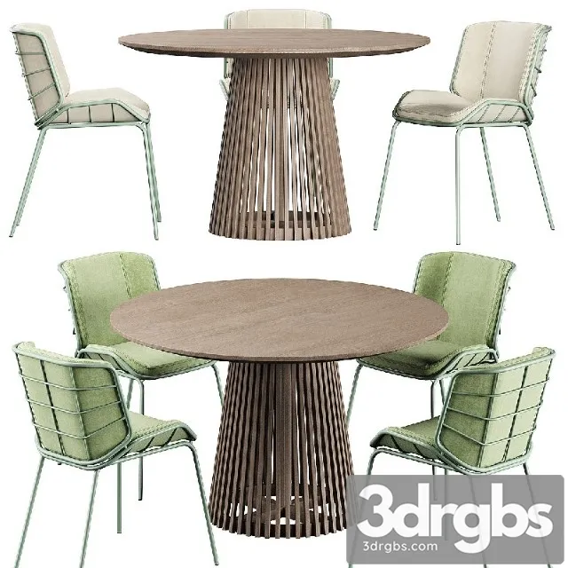 Irune Ola Forma Table Traba Giacomo Cattani Chair 3D Model Download