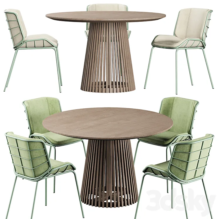 Irune Ola Forma Table Traba GIACOMO CATTANI chair 3D Model Free Download