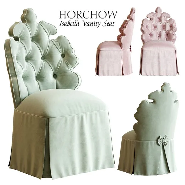 Isabella Vanity Seat 3D Model Isabella Vanity Seat 3D Model