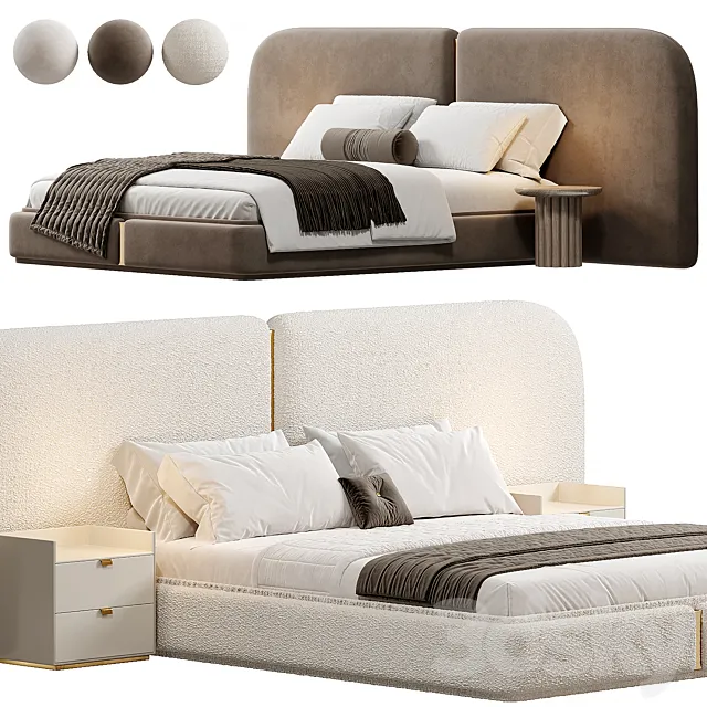 ISADORA Bed By Essential Home 3D Model ISADORA Bed By Essential Home 3D Model