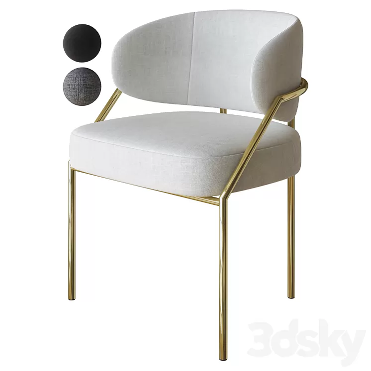 iseta chair by meridiani 3D Model Free Download