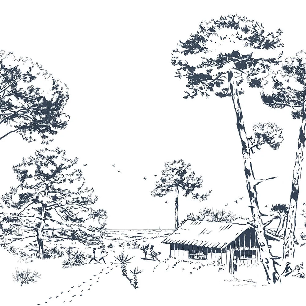 Isidore Leroy – Wallpaper Le pins 3D Model