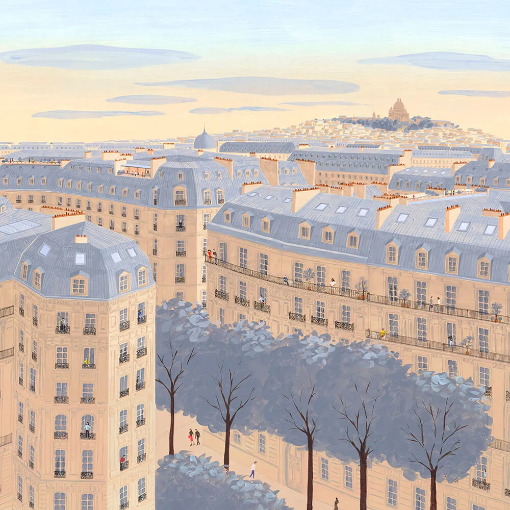 Isidore Leroy – Wallpaper Toits de Paris 3D Model