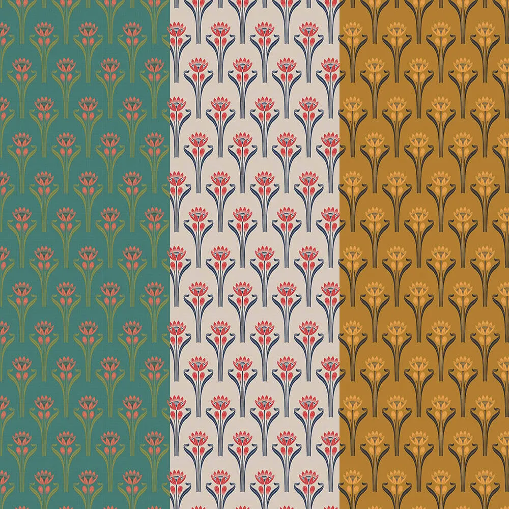 Isidore Leroy – Wallpaper Tulipes 3D Model