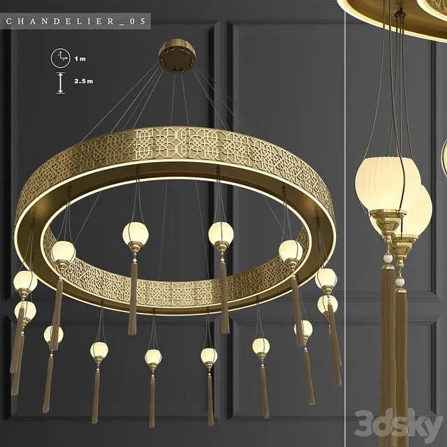 Islamic Chandelier_05 3D Model