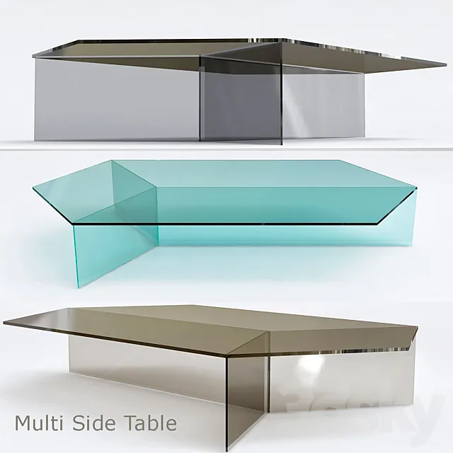 Isom Oblong Multi Side Table large 3DModel