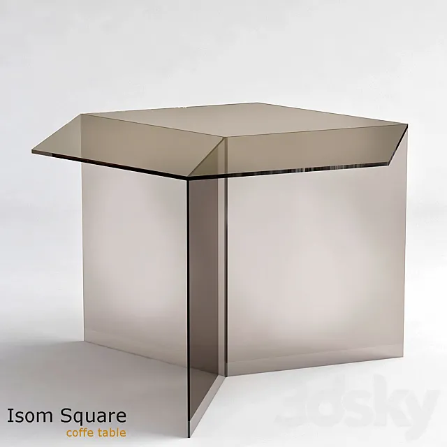 Isom square coffe table 3DModel