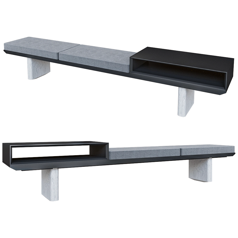 Isomi – Bench Assembled 3D Model Isomi – Bench Assembled 3D Model