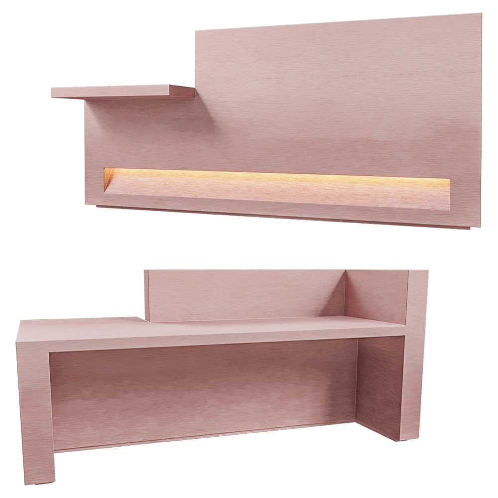Isomi – Desk Blok Copper 3D Model Isomi – Desk Blok Copper 3D Model