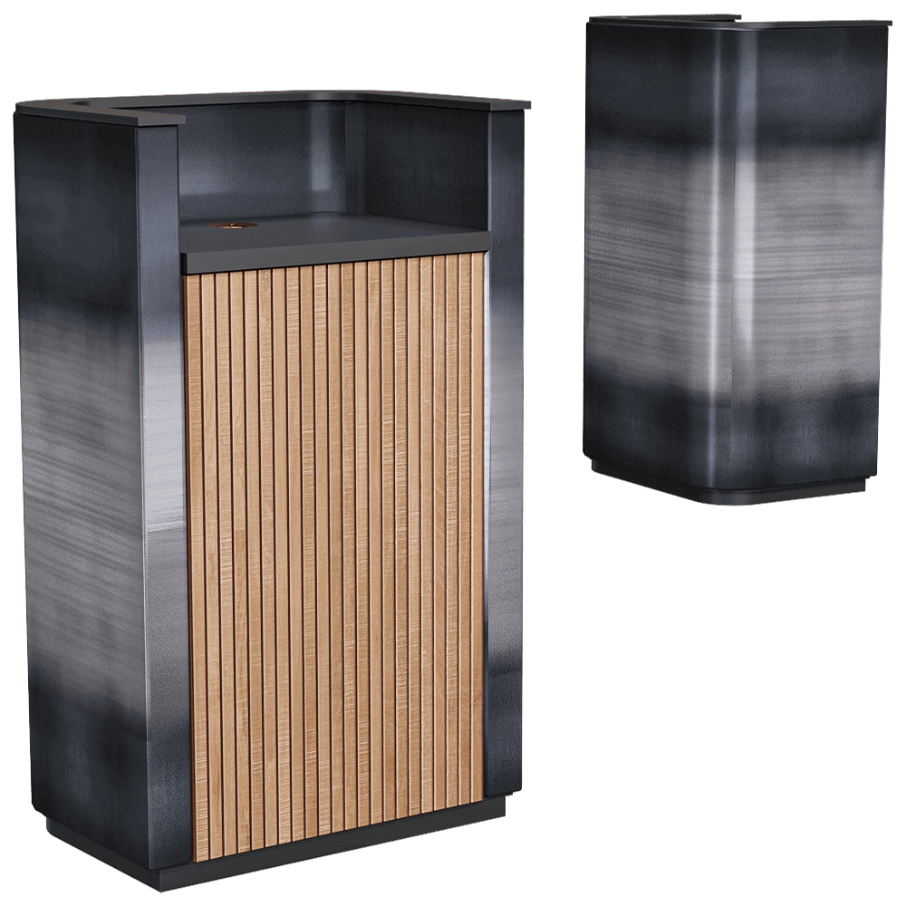 Isomi – Lectern Flo Steel 3D Model