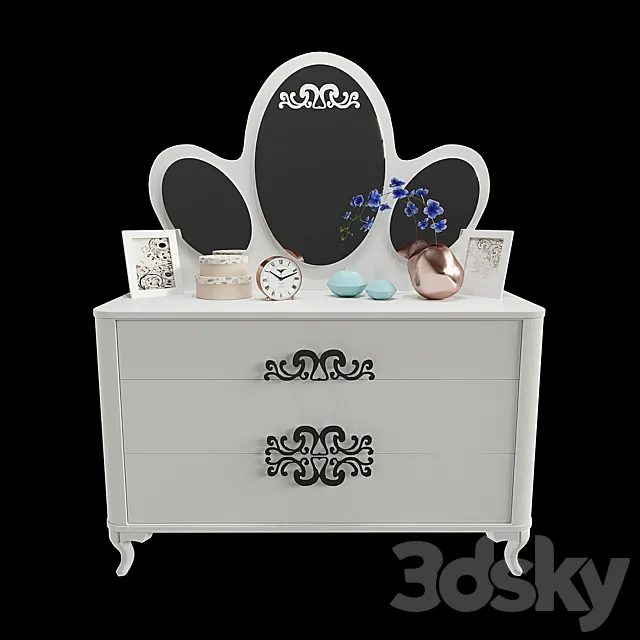 Istikbalfurniture _ Brillance TUVALET MASASI 3D Model