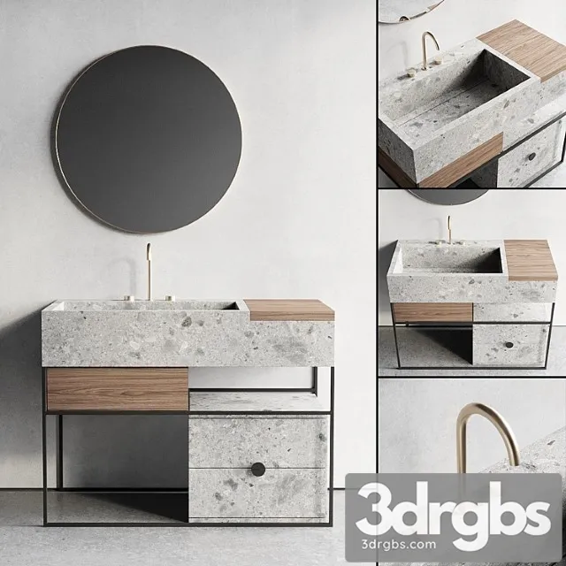 Italgraniti Acqua C Set 3 3D Model Download