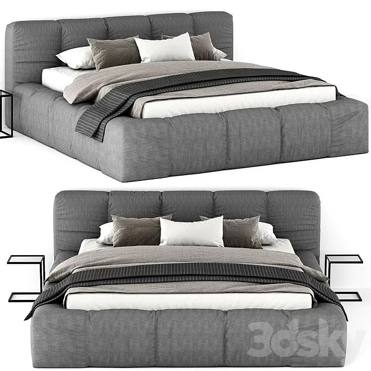 Italia bed 01 3D Model Italia bed 01 3D Model