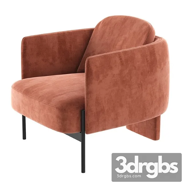 Italian Armchair MisuraEmme Virgin 2 3D Model Download