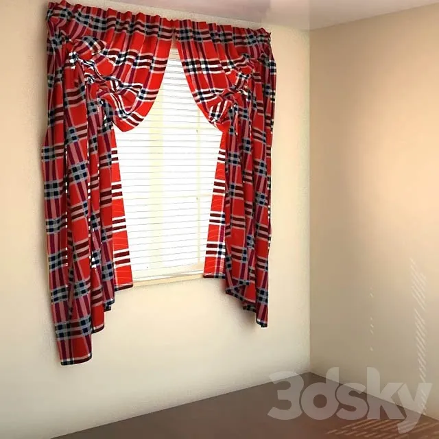 Italian curtains 3D Model