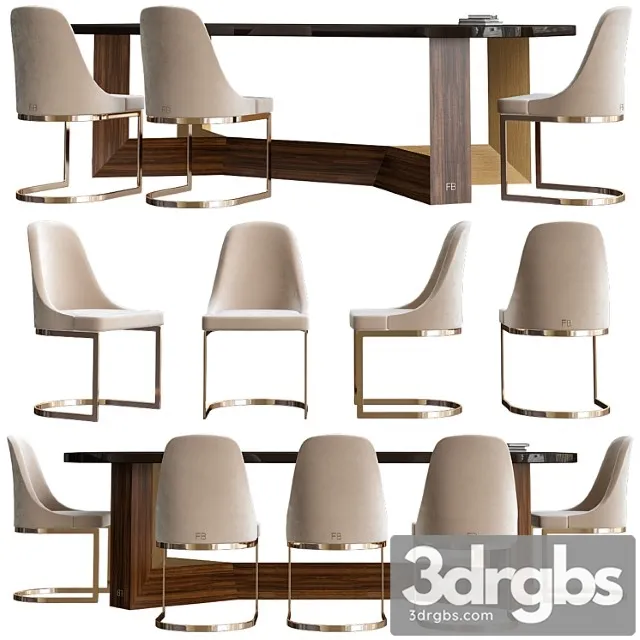 Italian dining day 1 franco bianchini 2 3D Model Download