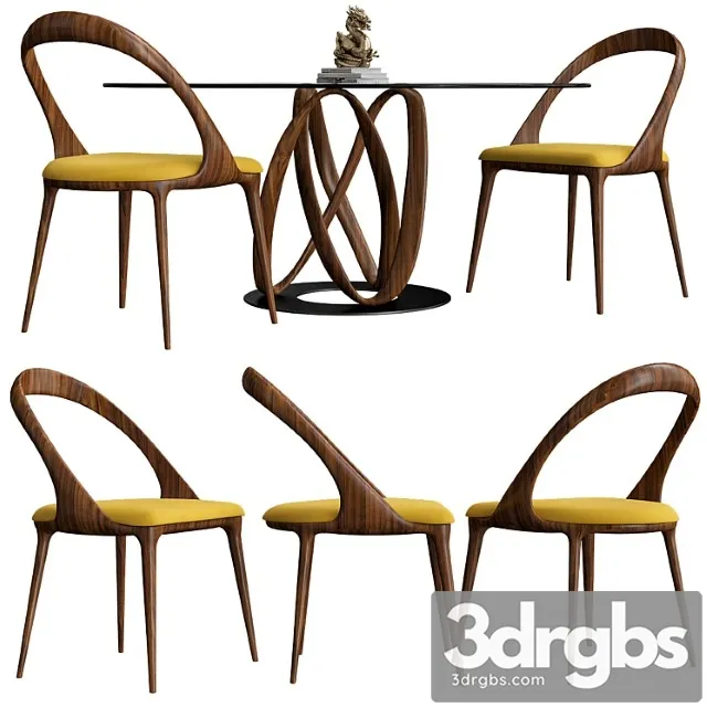 Italian dining infinity porada 2 3D Model Download