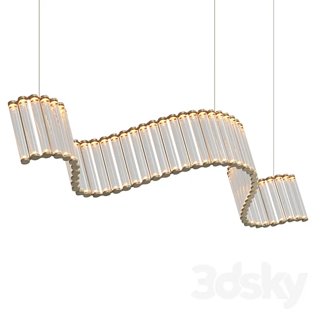 Italian lamp Coppibartali by Viabizzuno 3D Model Italian lamp Coppibartali by Viabizzuno 3D Model