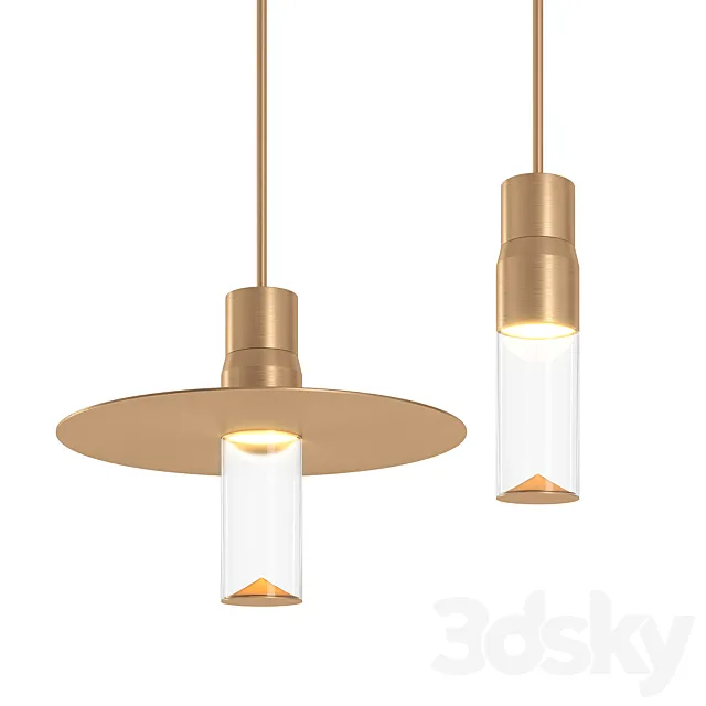 Italian pendant lamp Viabizzuno Royal Sospensione 3D Model